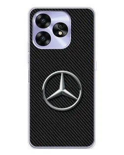 Чехол для UMIDIGI A15C с картинкой «Карбоновый Mercedes стиль» Чехол для UMIDIGI A15C с картинкой «Карбоновый Mercedes стиль»
