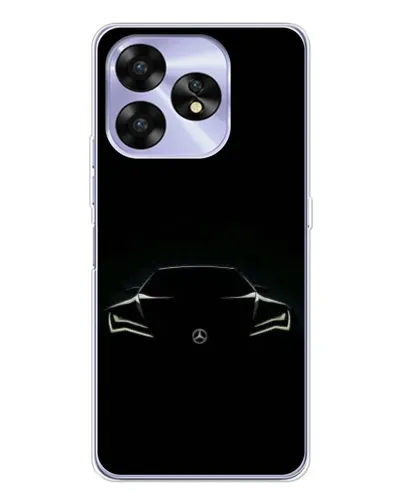 Чехол для UMIDIGI A15C с картинкой «Mercedes — силуэт авто» Чехол для UMIDIGI A15C с картинкой «Mercedes — силуэт авто»