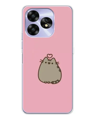 Чехол для UMIDIGI A15C с картинкой «Pusheen сердце»