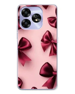 Чохол для UMIDIGI A15C з картинкою «Бордовий атлас»