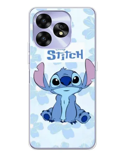 Чохол для UMIDIGI A15C з картинкою «Stitch серед квітів»