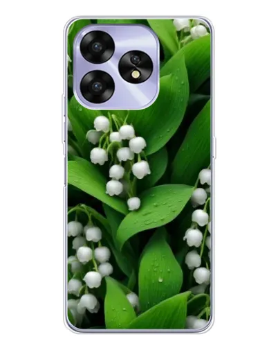 Чехол для UMIDIGI A15C с картинкой «Ландыши в зелени» Чехол для UMIDIGI A15C с картинкой «Ландыши в зелени»