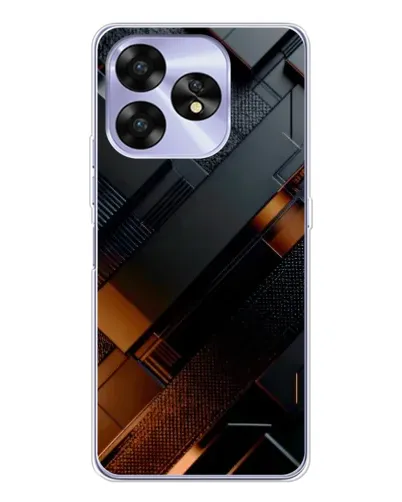 Чехол для UMIDIGI A15C с картинкой «Черные геометрические блоки» Чехол для UMIDIGI A15C с картинкой «Черные геометрические блоки»