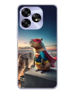 Чехол для UMIDIGI A15C с картинкой «Капи-мен супергерой»