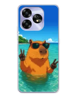 Чехол для UMIDIGI A15C с картинкой «Морская капибара»
