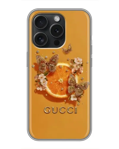 Чехол для UMIDIGI A75x с картинкой «Gucci — золотые бабочки» Чехол для UMIDIGI A75x с картинкой «Gucci — золотые бабочки»