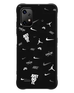 Чехол для UMIDIGI Bison X20 с картинкой «Nike Black Pattern» Чехол для UMIDIGI Bison X20 с картинкой «Nike Black Pattern»
