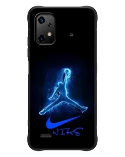 Чехол для UMIDIGI Bison X20 с картинкой «Jordan Neon Blue» Чехол для UMIDIGI Bison X20 с картинкой «Jordan Neon Blue»