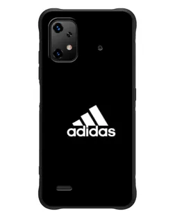 Чехол для UMIDIGI Bison X20 с картинкой «Черная классика Adidas»