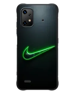 Чехол для UMIDIGI Bison X20 с картинкой «Неоновый контур Nike»
