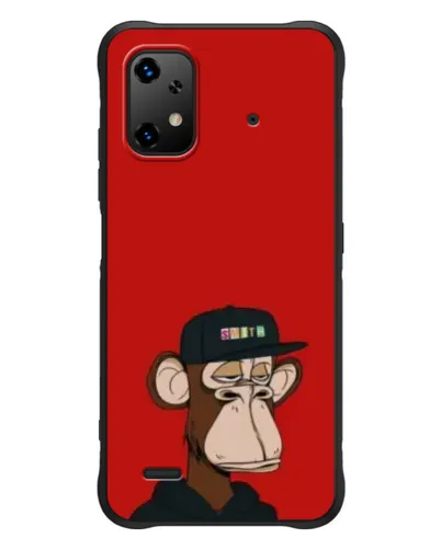 Чехол для UMIDIGI Bison X20 с картинкой «Bored Ape — красный фон» Чехол для UMIDIGI Bison X20 с картинкой «Bored Ape — красный фон»
