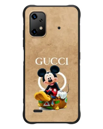 Чехол для UMIDIGI Bison X20 с картинкой «Микки Маус Gucci — крафт»