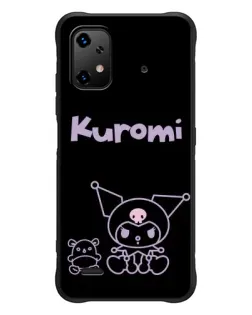 Чехол для UMIDIGI Bison X20 с картинкой «Kuromi — черный минимализм»