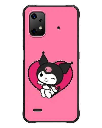 Чехол для UMIDIGI Bison X20 с картинкой «Kuromi — любовь в сердце»