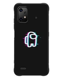 Чехол для UMIDIGI Bison X20 с картинкой «Among Us неон»
