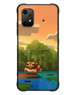 Чехол для UMIDIGI Bison X20 с картинкой «Майнкрафт закат солнца» Чехол для UMIDIGI Bison X20 с картинкой «Майнкрафт закат солнца»