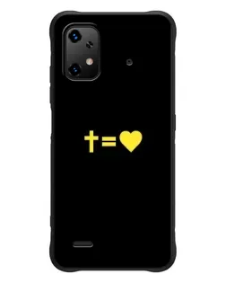 Чехол для UMIDIGI Bison X20 с картинкой «Сердце и Крест»
