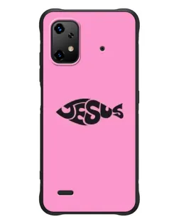 Чехол для UMIDIGI Bison X20 с картинкой «Розовый символ  Jesus»