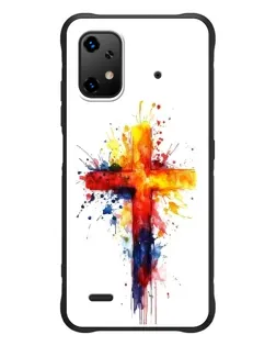 Чехол для UMIDIGI Bison X20 с картинкой «Акварельный крест»