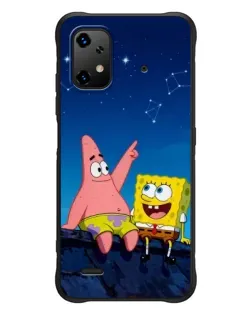Чехол для UMIDIGI Bison X20 с картинкой «Губка Боб и Патрик ночью»