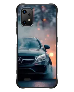 Чехол для UMIDIGI Bison X20 с картинкой «Mercedes — ночной город»