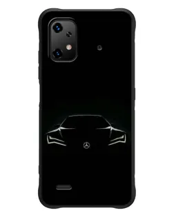 Чехол для UMIDIGI Bison X20 с картинкой «Mercedes — силуэт авто» Чехол для UMIDIGI Bison X20 с картинкой «Mercedes — силуэт авто»