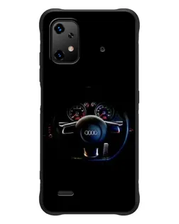 Чехол для UMIDIGI Bison X20 с картинкой «Салон Audi — руль»