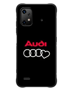 Чехол для UMIDIGI Bison X20 с картинкой «Логотип Audi Heart»