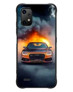 Чехол для UMIDIGI Bison X20 с картинкой «Audi в огненном дыму» Чехол для UMIDIGI Bison X20 с картинкой «Audi в огненном дыму»