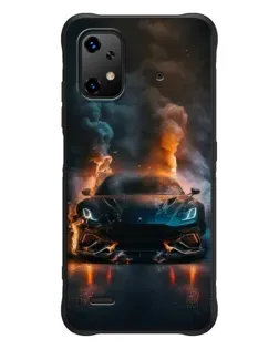 Чехол для UMIDIGI Bison X20 с картинкой «Lamborghini дымная эстетика»