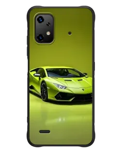 Чехол для UMIDIGI Bison X20 с картинкой «Салатовый Lamborghini Huracan»
