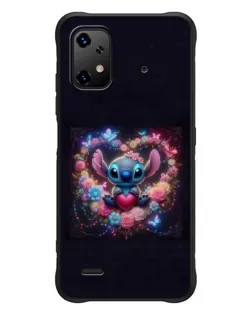 Чехол для UMIDIGI Bison X20 с картинкой «Stitch в цветах»