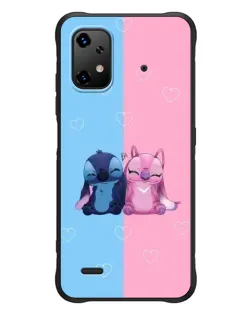 Чехол для UMIDIGI Bison X20 с картинкой «Stitch и Angel Love»