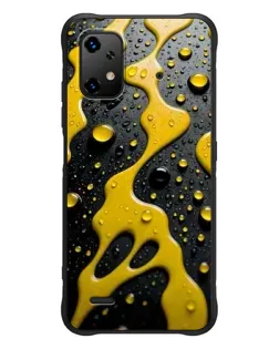 Чехол для UMIDIGI Bison X20 с картинкой «Жидкое желтое золото»