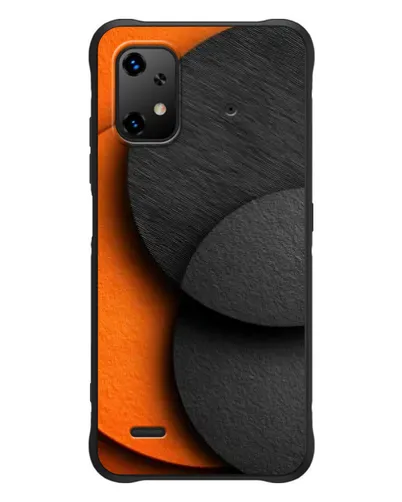 Чехол для UMIDIGI Bison X20 с картинкой «Геометрия оранжевых кругов»