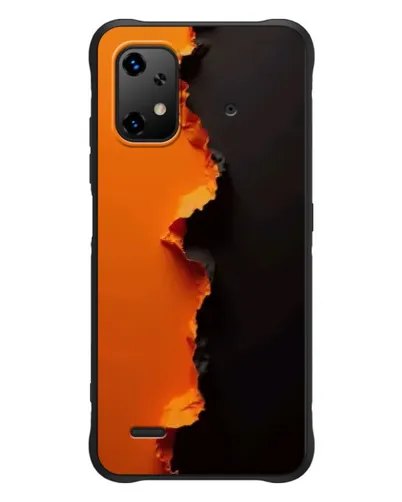 Чехол для UMIDIGI Bison X20 с картинкой «Оранжевый разлом»