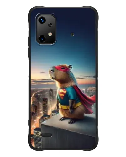 Чехол для UMIDIGI Bison X20 с картинкой «Капи-мен супергерой»