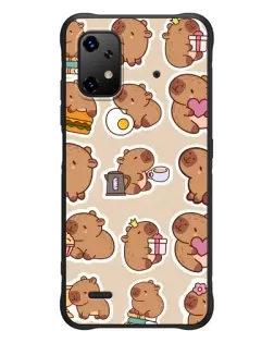 Чехол для UMIDIGI Bison X20 с картинкой «Капибары паттерн» Чехол для UMIDIGI Bison X20 с картинкой «Капибары паттерн»