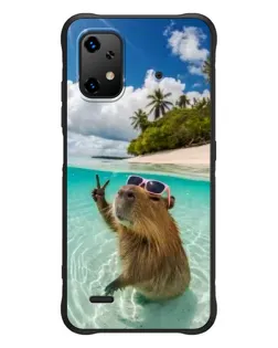 Чехол для UMIDIGI Bison X20 с картинкой «Капибара на море» Чехол для UMIDIGI Bison X20 с картинкой «Капибара на море»