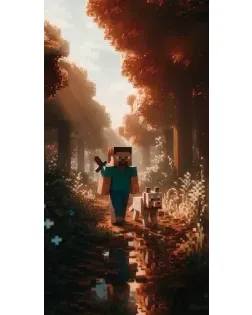 Чехол для UMiDiGi с картинкой «Стив в лесу»