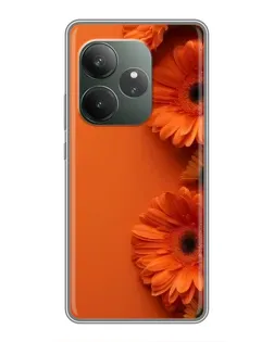 Чехол для Vivo iQOO 15 Ultra с картинкой «Оранжевые герберы»