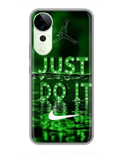Чехол для Vivo iQOO Z10R с картинкой «Зеленый неоновый Nike»