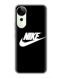 Чехол для Vivo iQOO Z10R с картинкой «Мазки краски Nike»