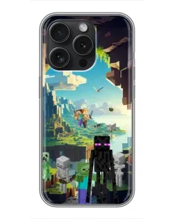 Чехол для Vivo iQOO Z11 с картинкой «Эндермен в лесу»