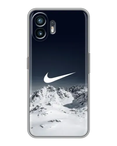 Чехол для Vivo iQOO Z11x с картинкой «Nike — зимние горы»