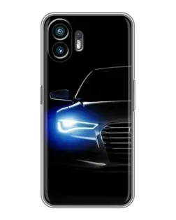 Чехол для Vivo iQOO Z11x с картинкой «Неоновый взгляд Audi»