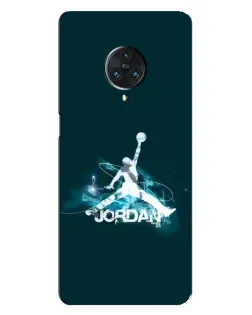 Чехол для Vivo Nex 3 с картинкой «Jordan Blue Fire»
