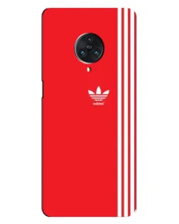 Чехол для Vivo Nex 3 с картинкой «Красный минимализм Adidas»