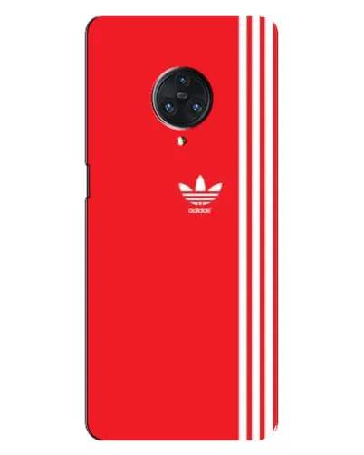 Чехол для Vivo Nex 3 с картинкой «Красный минимализм Adidas»