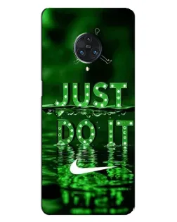 Чехол для Vivo Nex 3 с картинкой «Зеленый неоновый Nike»